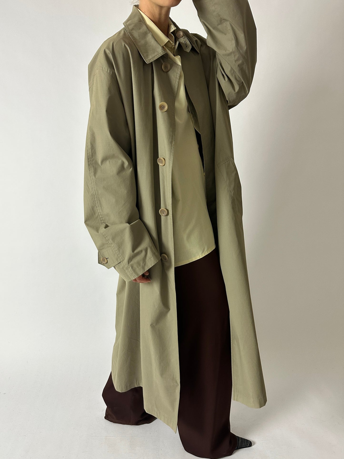 Long Mac coat | Green