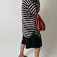 Leather hand bag | Deep orange