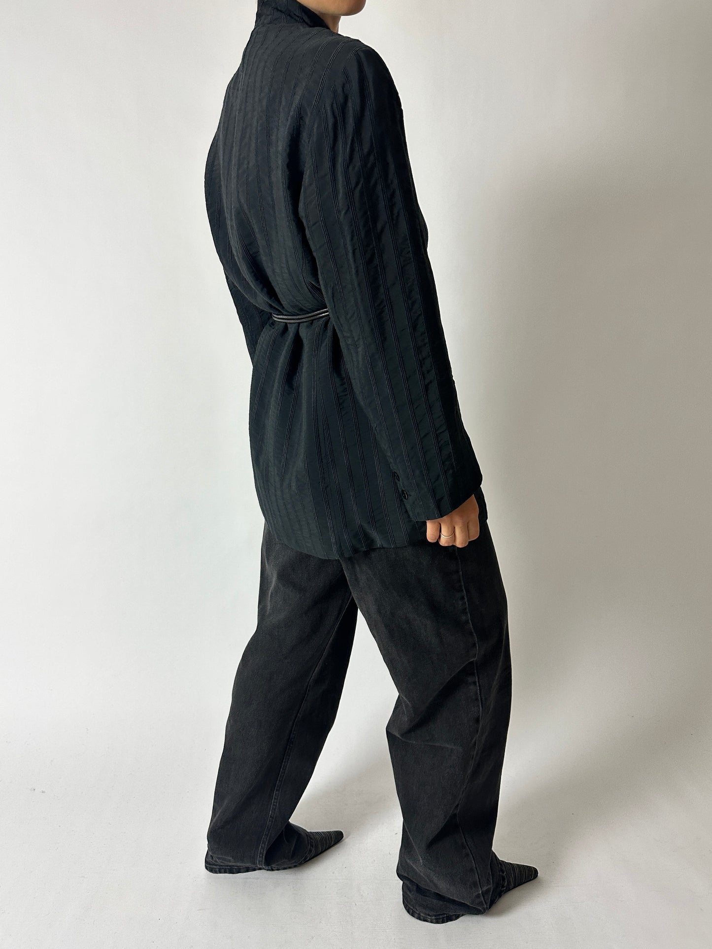 Stand-up collar blazer | Night