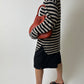 Striped sweater | Black / ecru