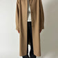 Belted wool coat | Soft camel