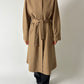 Belted wool coat | Soft camel