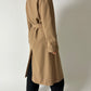 Belted wool coat | Soft camel