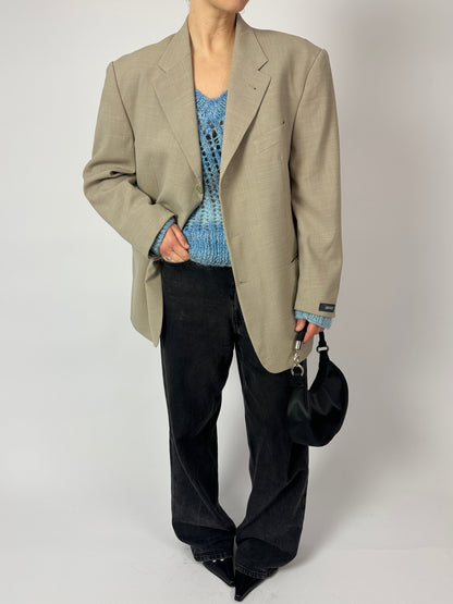 Relaxed fit blazer | Beige
