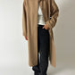 Belted wool coat | Soft camel