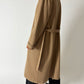 Belted wool coat | Soft camel