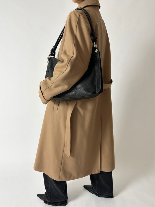 Leather shoulder bag | Black