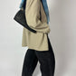 Relaxed fit blazer | Beige