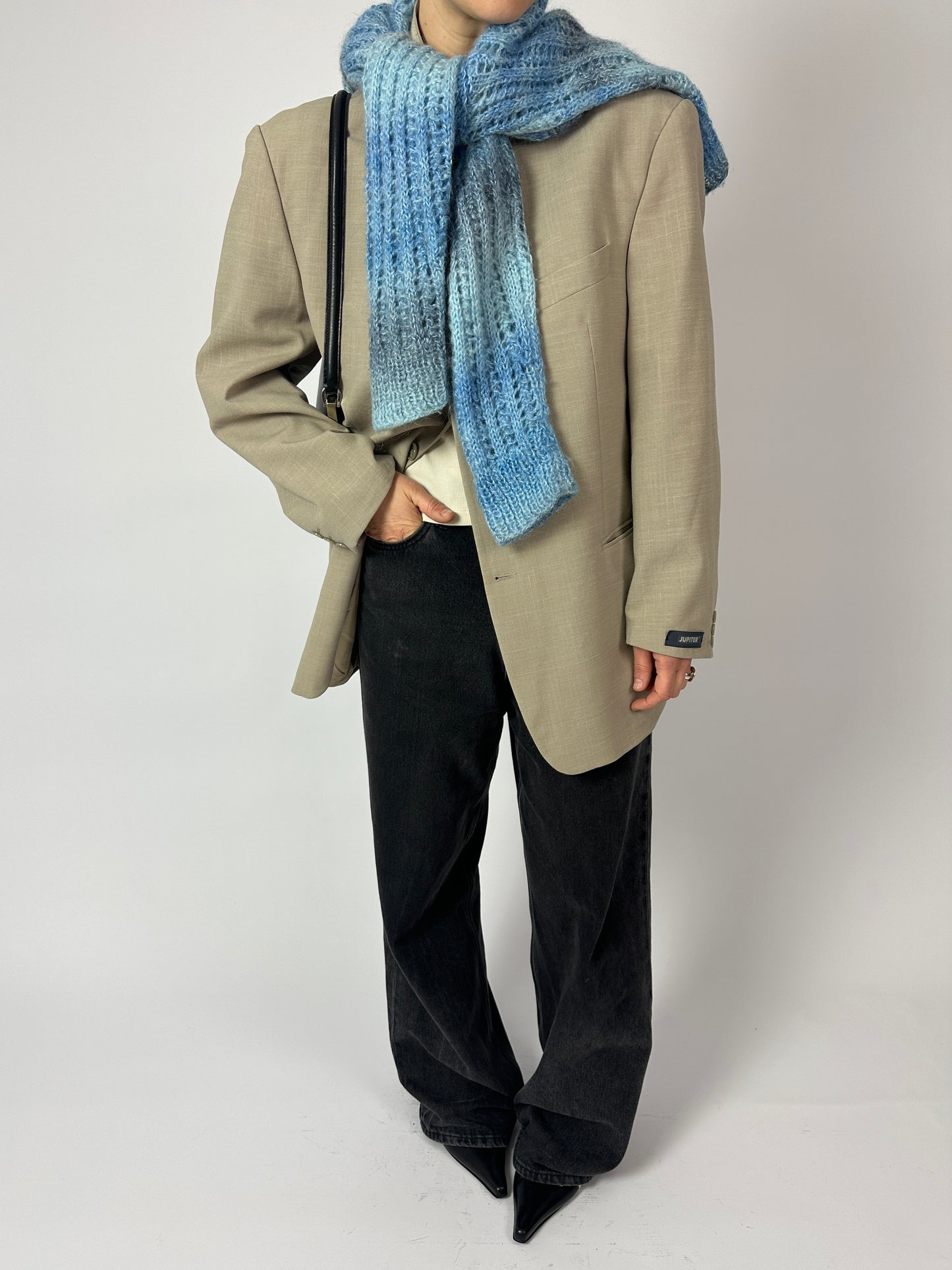 Relaxed fit blazer | Beige
