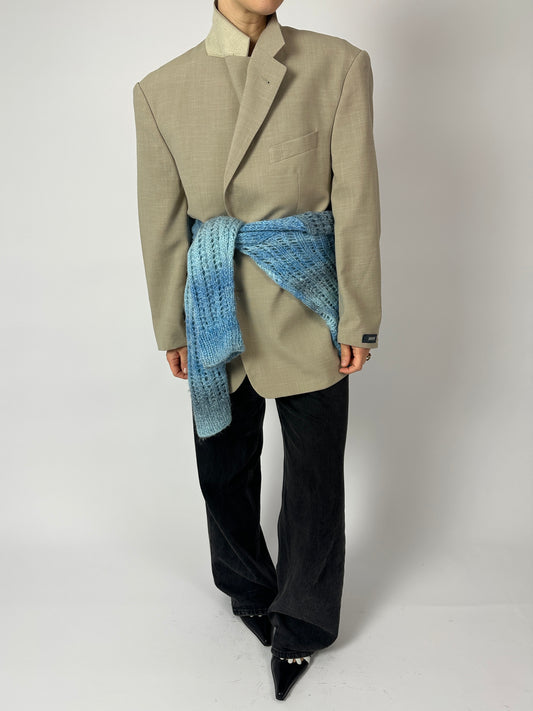Relaxed fit blazer | Beige