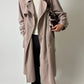 Long trench coat | Powder beige