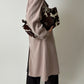 Long trench coat | Powder beige
