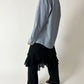 Oversized striped shirt | Blue / White