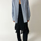 Oversized striped shirt | Blue / White