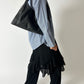 Leather shoulder bag | Black