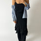 Sheer strap dress | Black