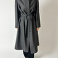 Belted wool coat | Grey