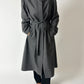 Belted wool coat | Grey