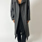 Belted wool coat | Grey