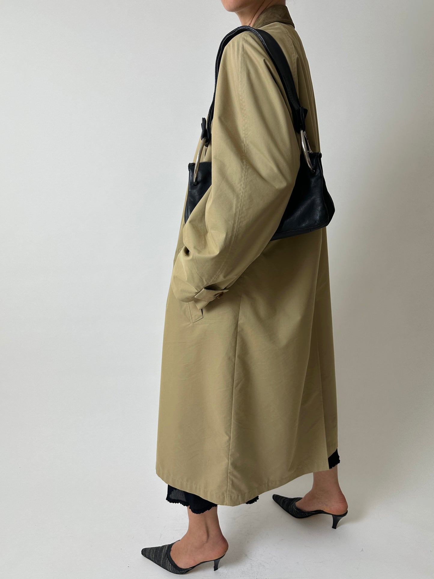 Long Mac coat | Khaki