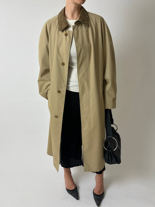 Long Mac coat | Khaki