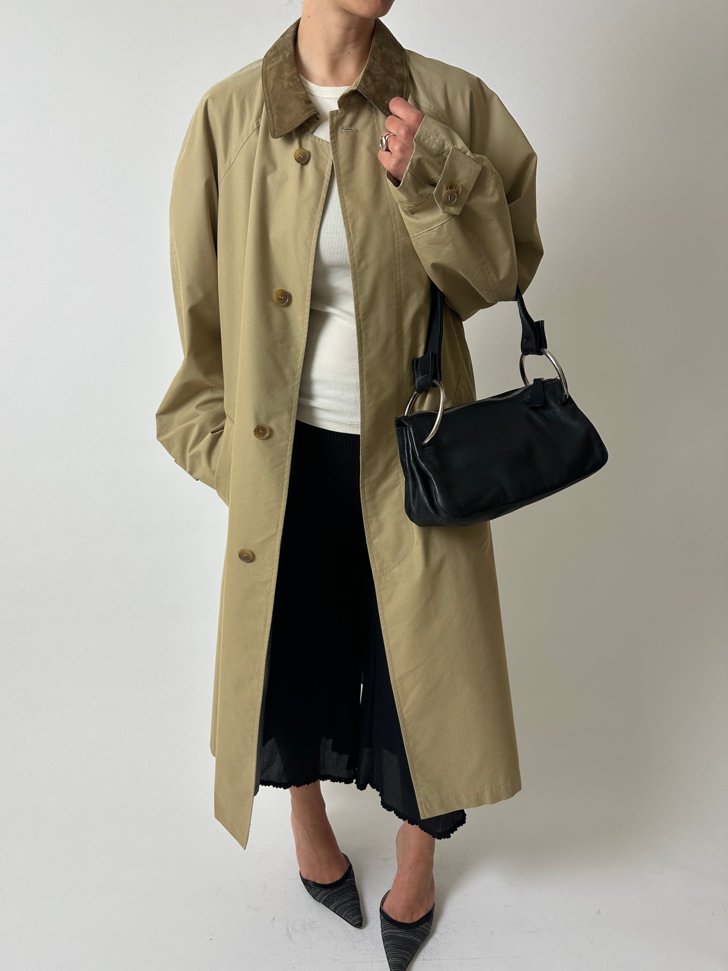 Leather shoulder bag | Black