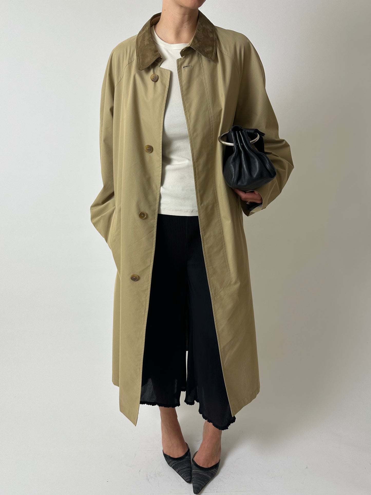 pleated culotte | Black