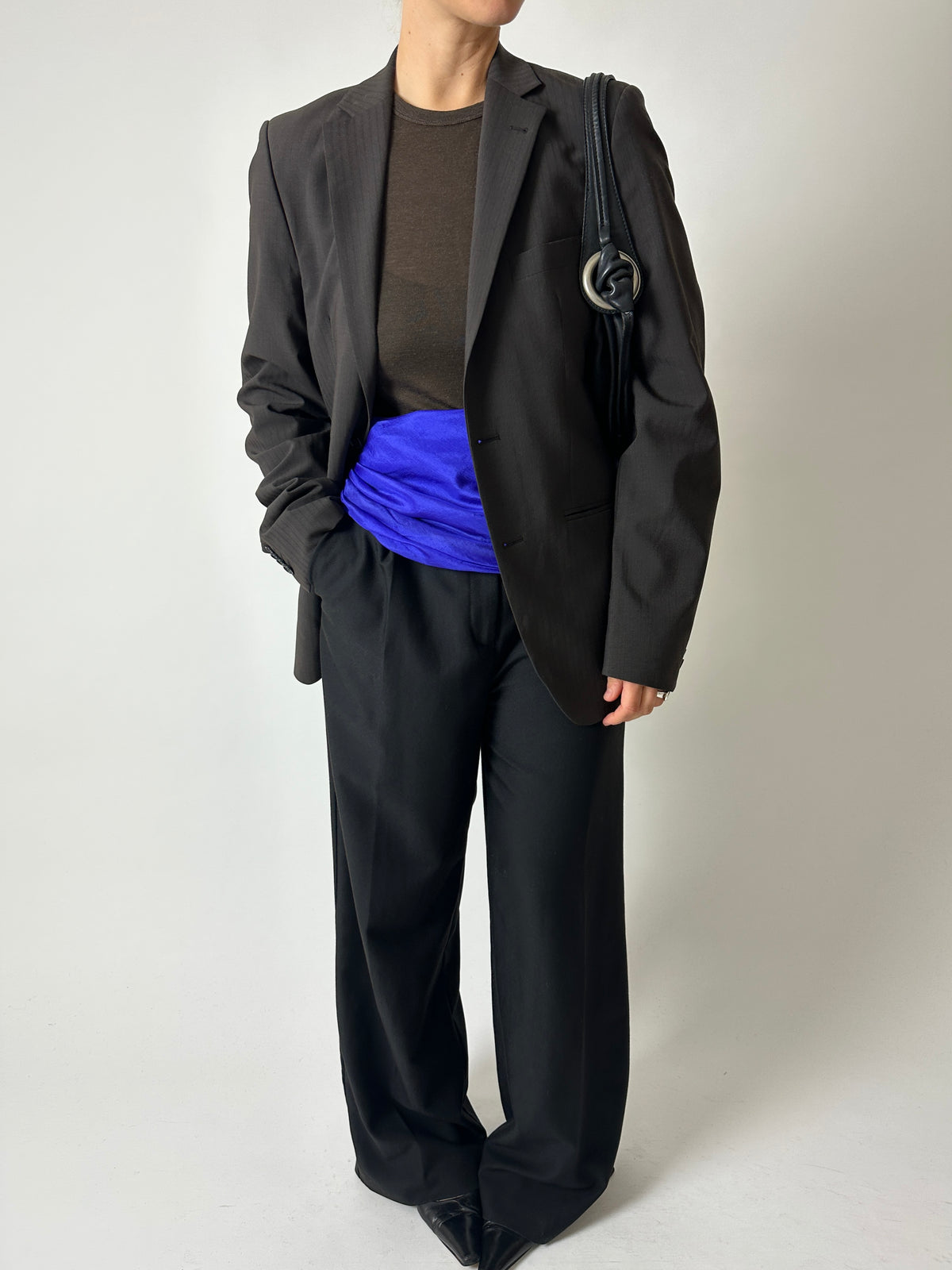 Silk scarf | Electric blue