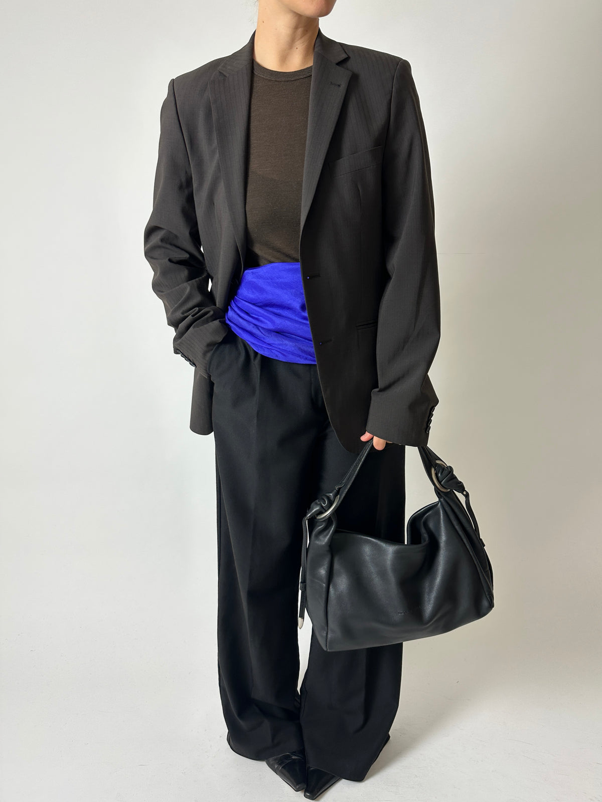 Silk scarf | Electric blue