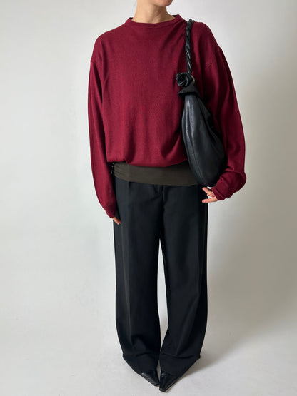 Wool blend jumper | Bordeaux