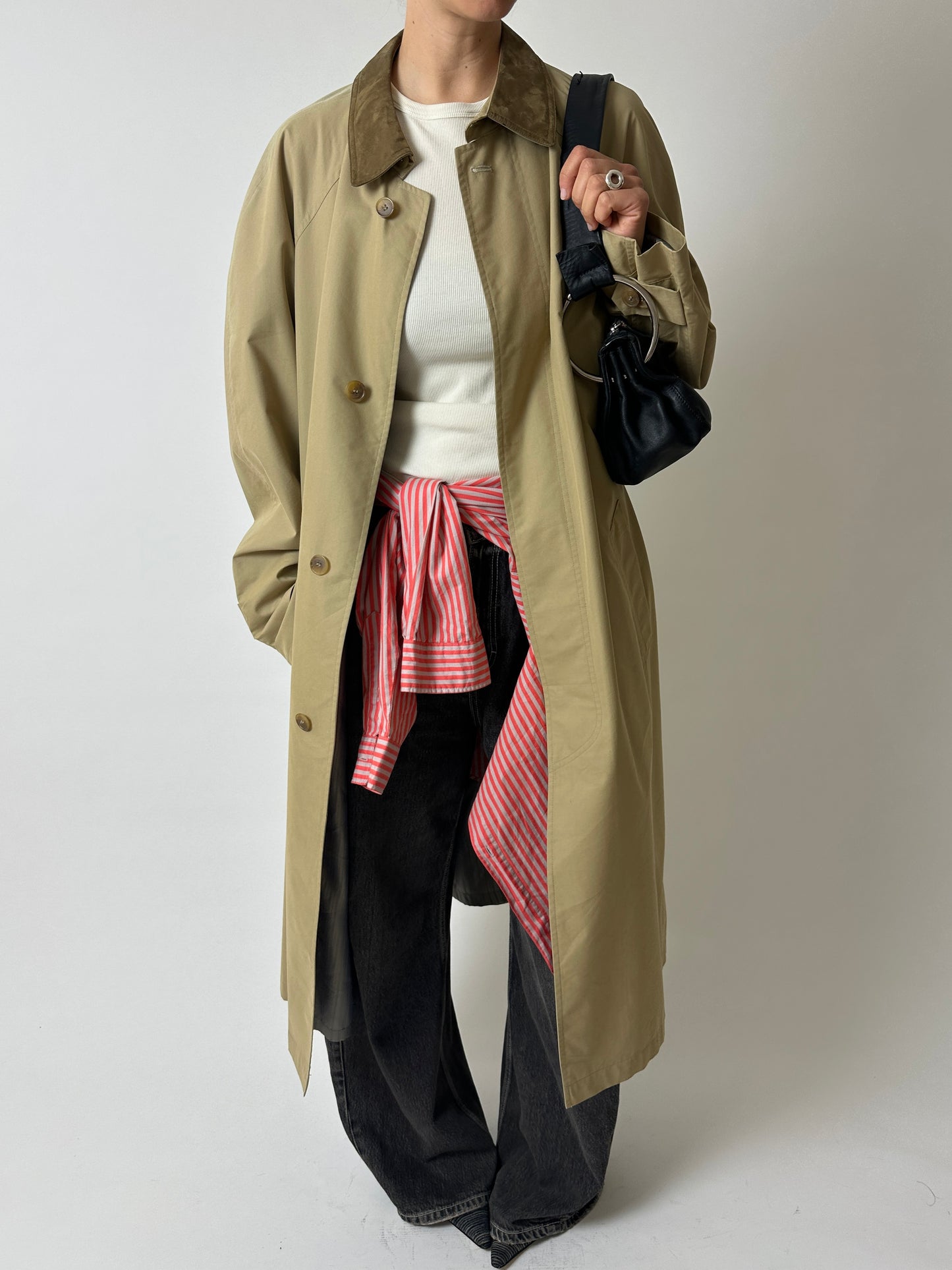 Striped shirt | Red / Ecru