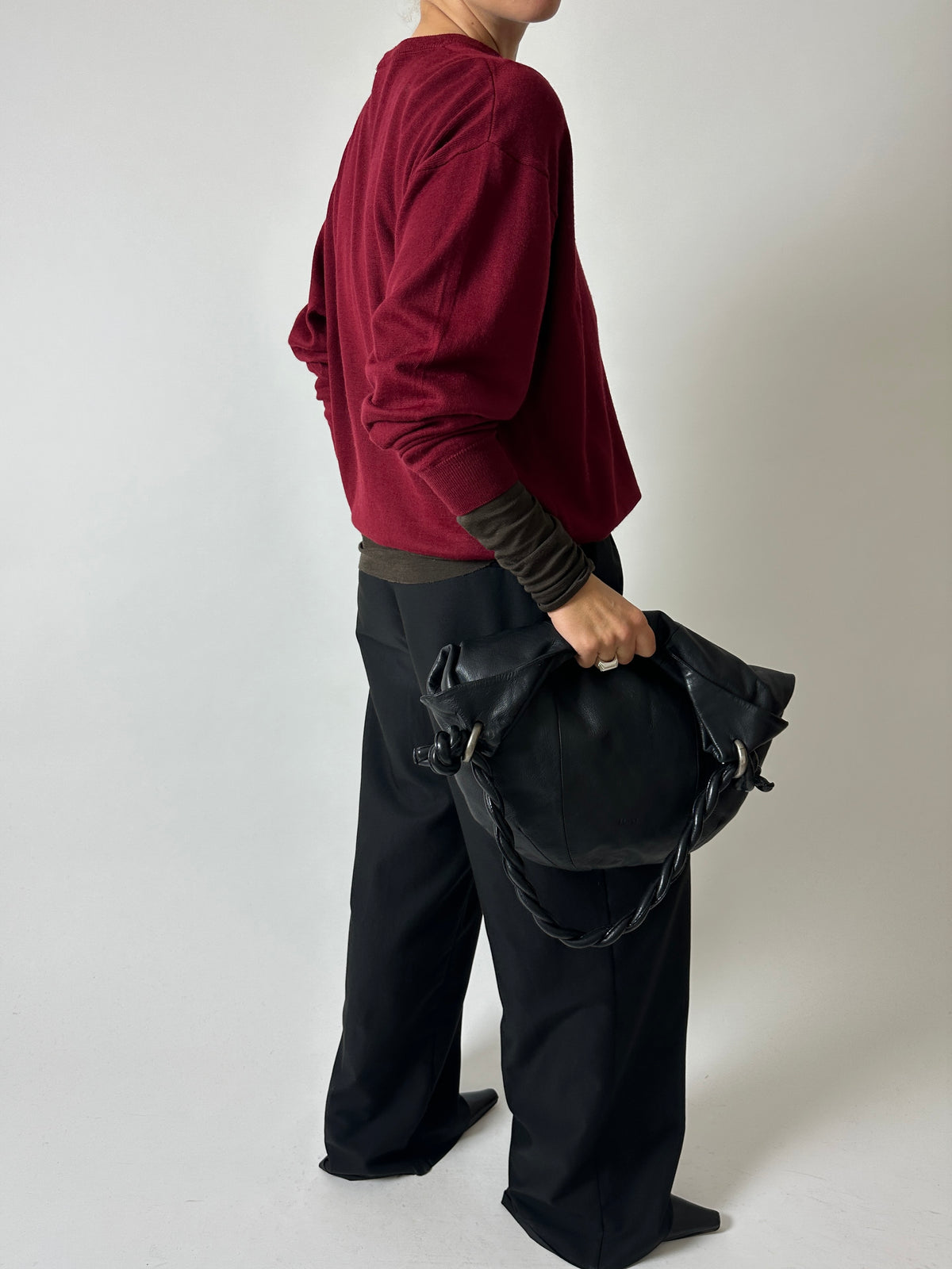 Wool blend jumper | Bordeaux