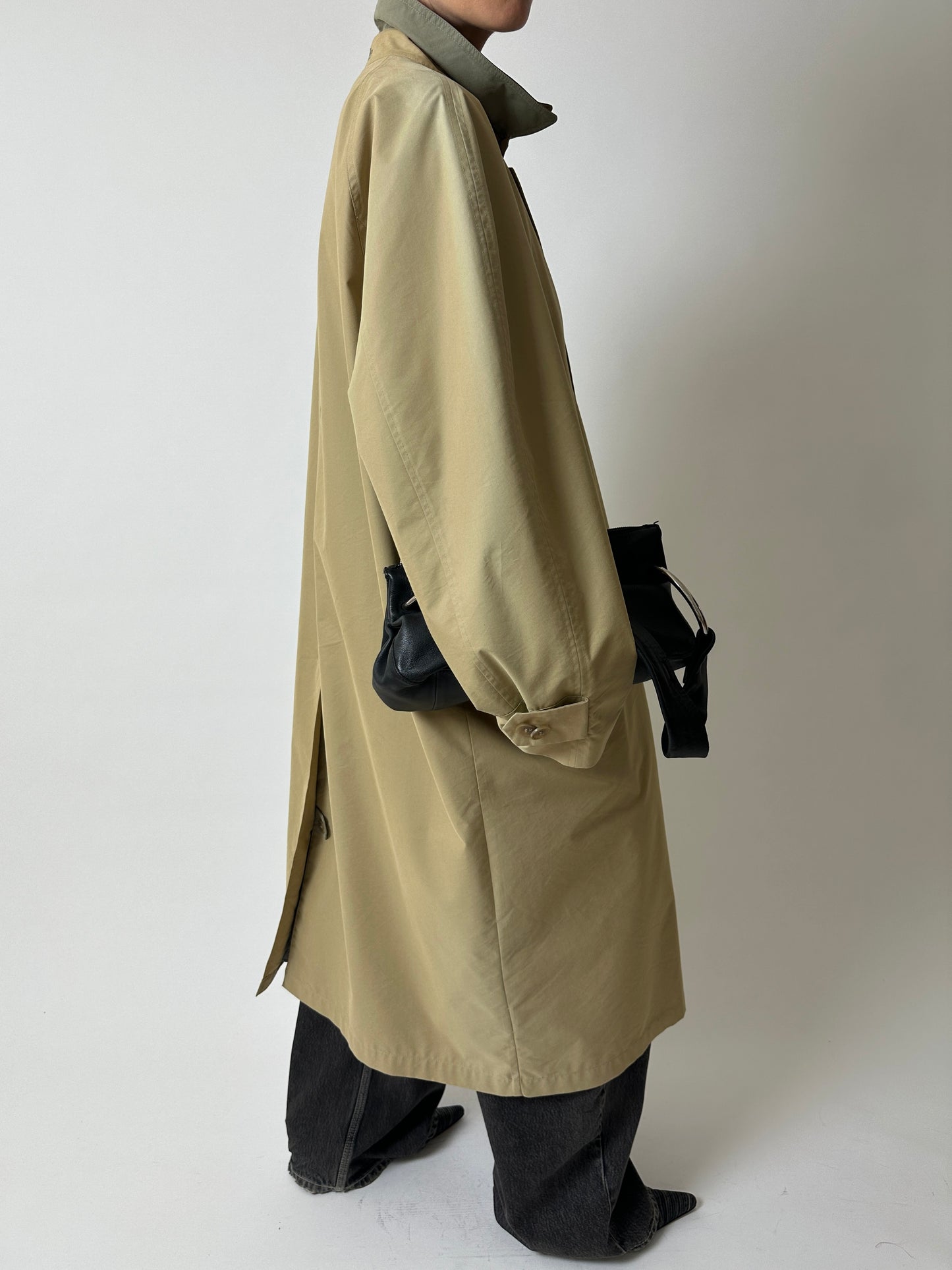 Long Mac coat | Khaki