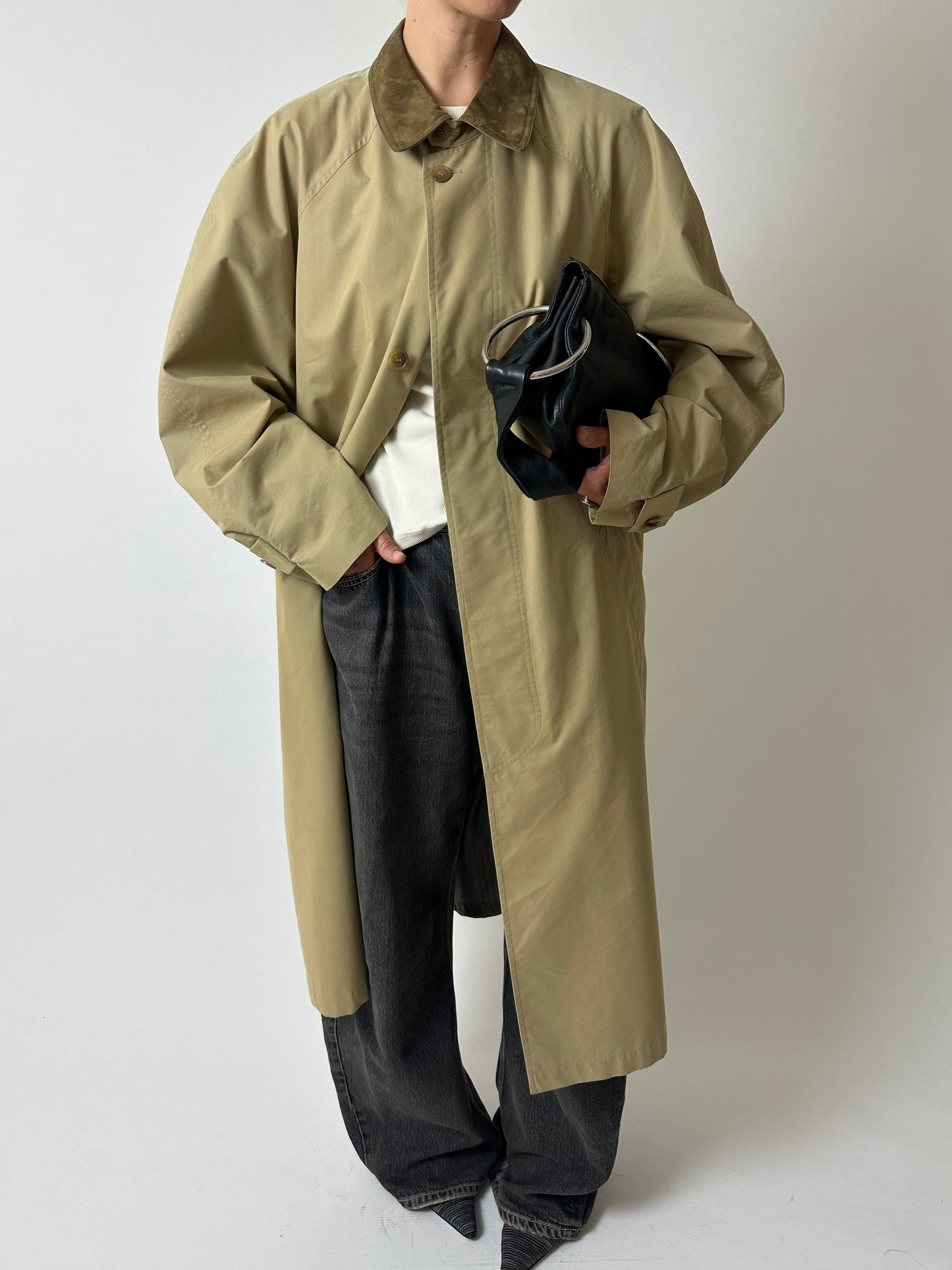 Long Mac coat | Khaki