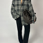 Relaxed checked shirt | Grey