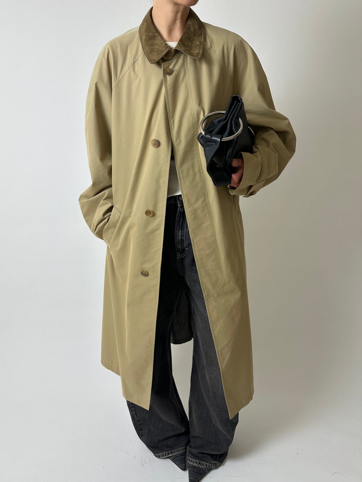 Long Mac coat | Khaki