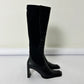 Leather heeled boots | Black