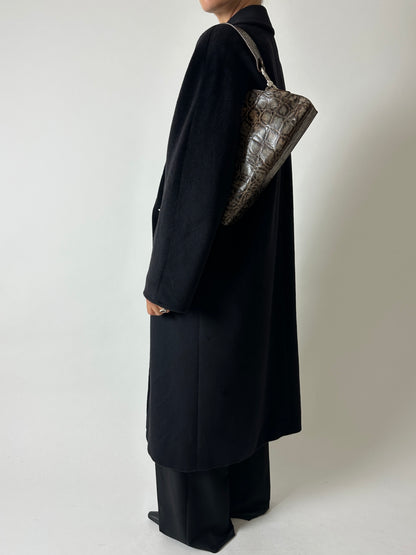 Long wool coat | Black
