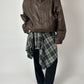 Relaxed checked shirt | Grey