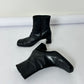 Leather ankle boots | Black