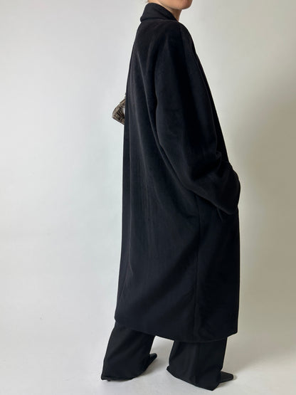 Long wool coat | Black