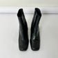 Leather ankle boots | Black