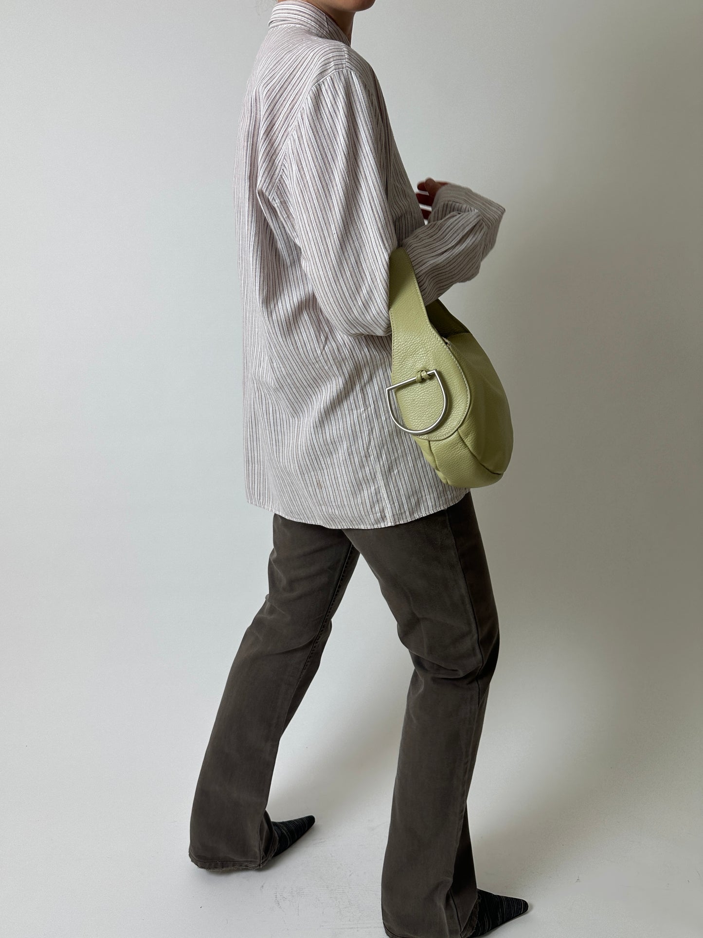 Low waist bootleg denim | Soft brown