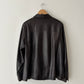 Leather jacket | Dark brown