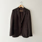 Wool blazer | Coffee brown