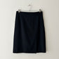 Wool pencil skirt | Black