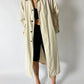Long Mac coat | Soft ecru
