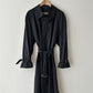 Oversized trench coat | Off Black
