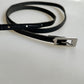 Leather mini belt | Black