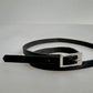 Leather mini belt | Black